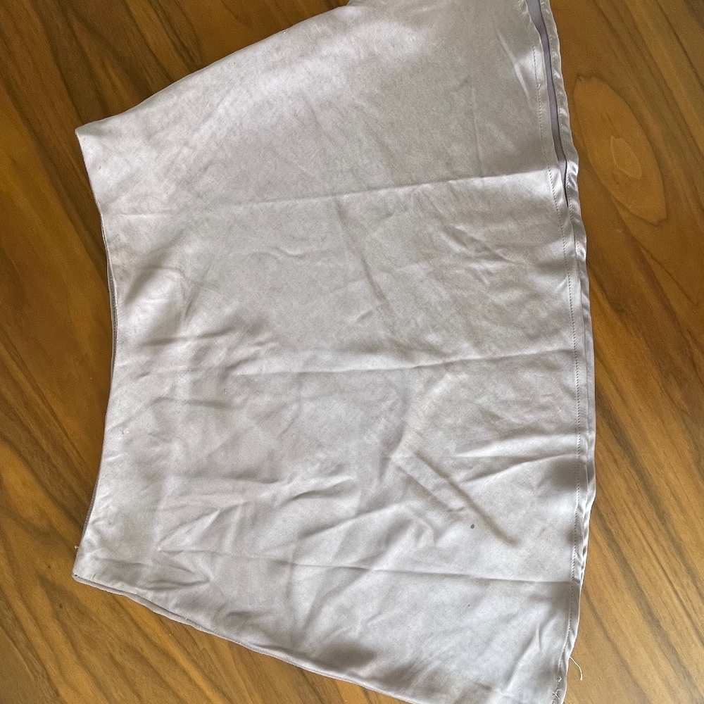 Oak + Fort lavender sheen mini skirt size 6